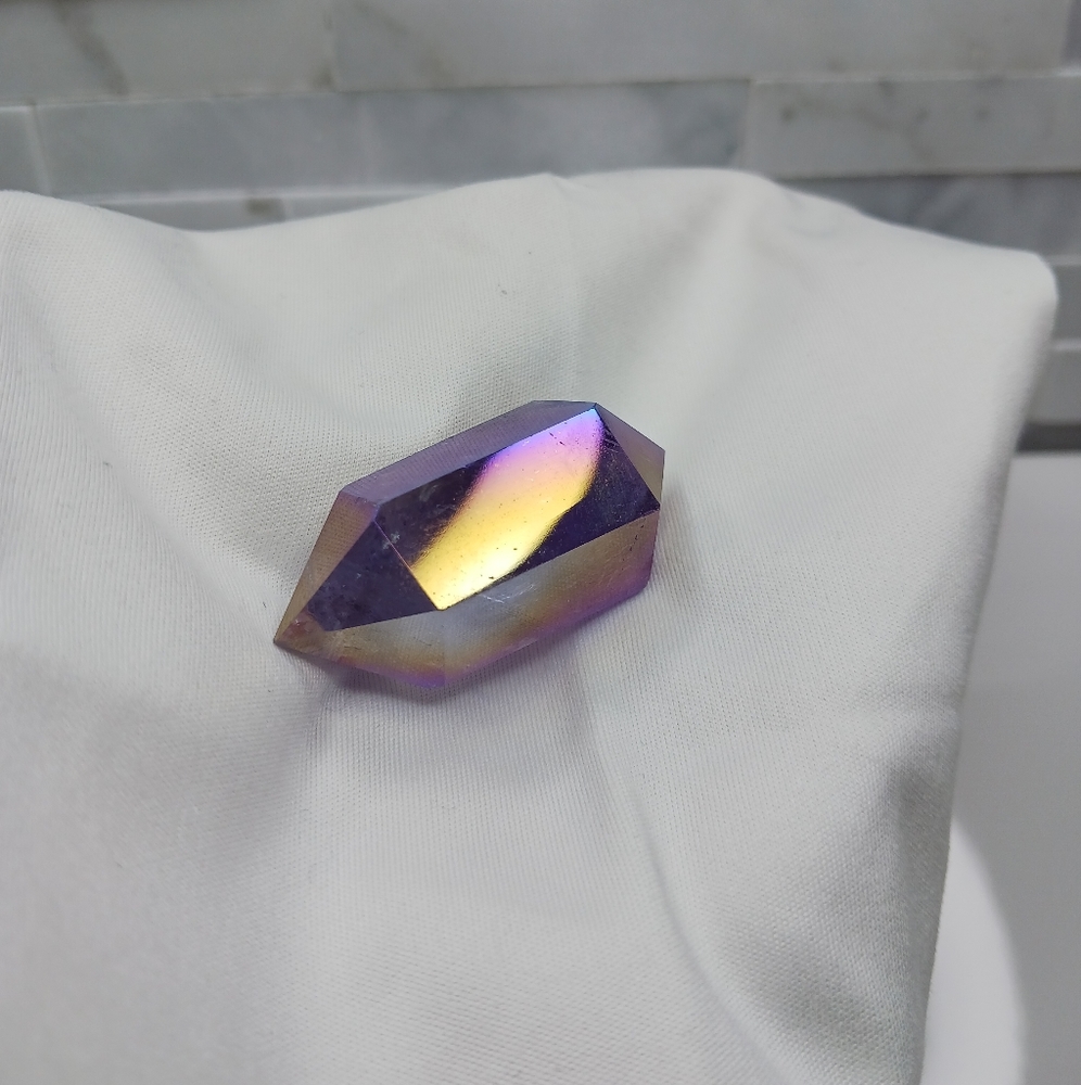 Amethyst Aura Double Terminated Point